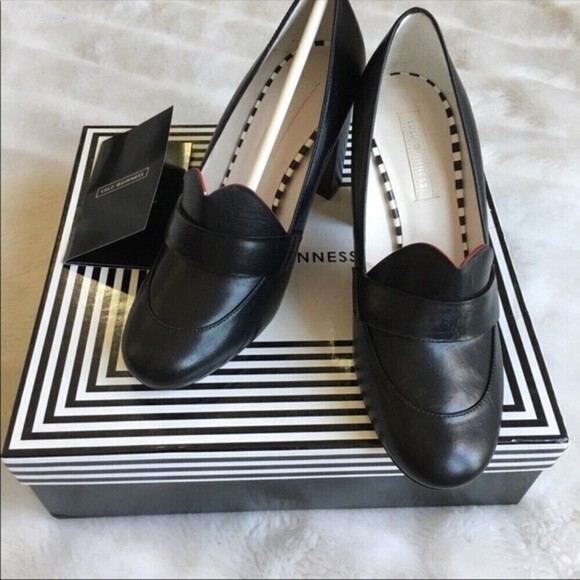 Lulu Guinness‎ Carine Blk Leather Shoes - Picture 3 of 12